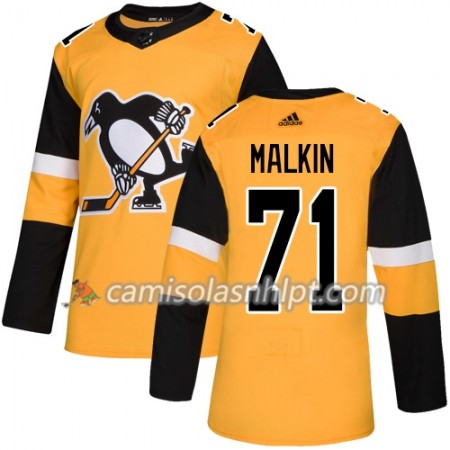 Camisola Pittsburgh Penguins Evgeni Malkin 71 Adidas 2018-2019 Alternate Authentic - Homem